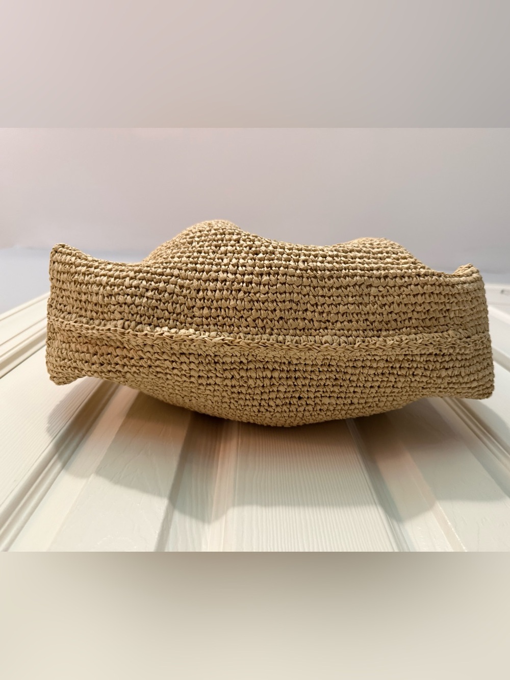 Madewell The Mylie Shoulder Bag in Straw w/ original charm NWT - Picture 3 of 11
